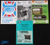 Selection of tour friendly match programmes 1975 Rosenberg v Ipswich Town (ph), 1978 Fredrkstad v