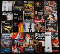 Recent R League Programmes, Premiership/Super League Finals (c.15): A selection of the heavy