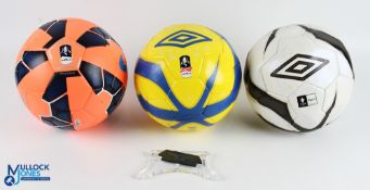 3x FA Cup Replica Footballs, to include 2012-13 Umbro Neo Trainer Budweiser (light use with