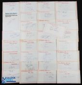 Manchester United Signatures Football Players and ex Managers, to include a good George Best, Gary