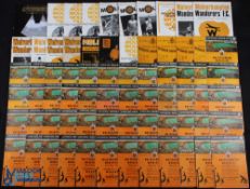 Collection of Wolverhampton Wanderers home match programmes 1951/52 Manchester City (FAC) (damaged),