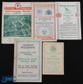 1947-8 Australia in the UK Rugby Programmes (5): v Abertillery/Cross Keys, Combined Services,