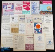 Collection of Romania club programmes to include 1956/57 Dinamo Bucharest v FC Liegeoise (