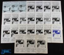 Collection of Stranraer home match programmes 1955/56 Dumbarton, 1957/58 Brechin City, 1958/59