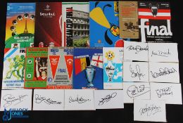 50 Years of the European Cup 1967-2005 a collection of programmes with a signed card from each team,