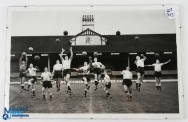 1961 Tottenham Hot Spur Signed black & white Photograph Football Double Cup Winners, signed by