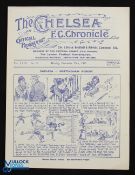 Pre-War 1922/23 Chelsea v Nottingham Forest Div. 1 match programme Xmas Day 1922; 4 pages, good. (