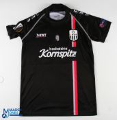 Andreas Gruber No 17 Lask away match issue football shirt - in black, BWT / Kornspitz, UEFA and