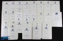 1973-2003 Scotland v Wales Rugby Dinner Menus etc (35): Super collection, some signed, of dinner &