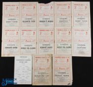 1954-55 Kidderminster Harriers Home Football Programmes - Birmingham league, Worcestershire Senior