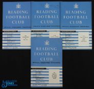 Selection of Reading home programmes 1954/55 Portsmouth (friendly), 1955/56 Sheffield Utd (