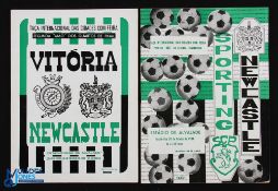 1968/69 UEFA Cup Sporting Lisbon v Newcastle Utd programme 30 October 1968 (scarce issue); Vitoria v