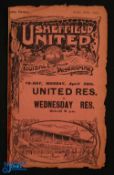 Pre-War 1922/1923 Sheffield United (reserves) v Sheffield Wednesday (reserves) at Bramall Lane 30