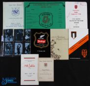 1927-2010 New Zealand Interest Rugby Menus etc (9): Sydney University v NZ Varsities, 1927; Wanganui