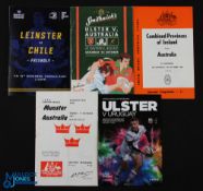 S Hemisphere in Ireland Rugby Programmes (5): Australia v Comb. Provinces 1968, Munster 1981 &