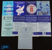 Selection of Wycombe Wanderers home programmes 1957/58 Romford, 1966/67 Hilal Sporting Club Benghazi
