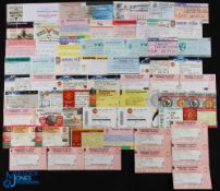 Collection of Manchester Utd match tickets to include homes 1990s league and cup; Charity Shields