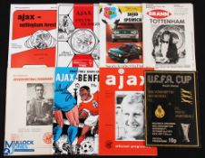 Selection of European match programmes 1960 junior tourney at Ajax (including Honved, Schalke, Blauw
