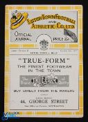 Pre-War 1937/1938 Luton Town v Bury Div. 2 match programme 2 October 1937; fair/good. (1)