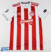 Mathieu Valbuena No 28 Olympiacos Piraeus 2019/20 Champions League home match issue football shirt -