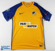 Vinicius Oliveira Franco No 16 Apoel FC Champions League home match issue football shirt - in