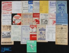 Collection of Shrewsbury Town away programmes 1950/51 York City (poor), 1951/52 Brighton, Bristol