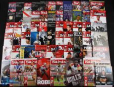 2009 & 2010 St Helen's Rugby H & A League Programmes (c.60): A boxful of the Saints' issues for