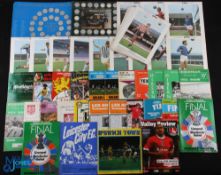 Collection of football memorabilia to include Typhoo Tea cards circa 1973 Tommy Gemmell, Ian Ure,