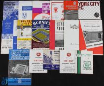 Selection of POSTPONED football match programmes: 1962/63 Birmingham City v Bury (FAC) 30 January