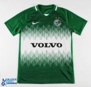 Ofri Arad No 15 Maccabi Haifa FC 2019/20 home match issue football shirt - in green, Nike / Volvo,
