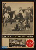 1955 Harder Sport Programme covering Elmsbuttel v SV Hamburger, Altona 93 v Hannover 96; plus