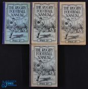 Rugby Football Annuals 1934-1937 Inclusive (4): Another super run of four of this well-known and