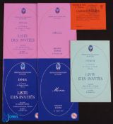 France v Scotland Rugby Menu/Guest List etc (6): Near mint, both items from 1983 & 1989, plus