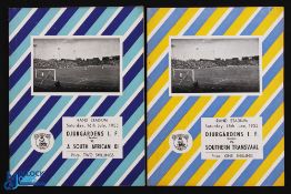 1955 Djurgardens I F (Sweden) v Southern Transvaal friendly match programme, 18 June 1955 at the