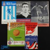 Selection of Spanish programmes to include 1946/47 Atletico Bilbao v Real Madrid (Cup semi