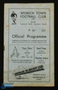 1950/51 Wisbech Town v Tottenham Hotspur 'A' Eastern Counties league 24 March 1951; fair. (1)
