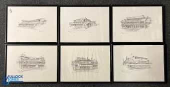 Alan Fearnley Signed Cricket Prints to incl a selection of limited edition prints all no. 47/500 and