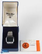 1975 Ryder Cup Laurel Valley USA Players Presentation Watch - Decimo 'Blue Max' stainless steel
