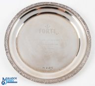 1991 Forte Ryder Cup Seniors Pro-Am Silver Golf Plate - played at Wollaton Park GC and presented