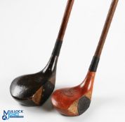 2x Dreadnought Woods a large head driver by R Forgan St Andrews with a central black fibre insert