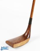 c1926 Ernst F Sales Sunningdale GC Special Gassiat styled socket neck putter with half brass sole