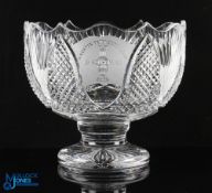 Fine and Imposing 1992 Solheim Cup 'Karsten Friendship Bowl' crystal glass bowl - etched with