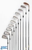 Tommy Horton Personal Playing Set of MacGregor Tourney Irons c1980 - each stamped with the