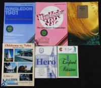 Mixed Sport Programmes, to include Tennis Wimbledon 1981 9th day, Wimbledon 4th day, Benson & Hedges