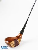 Paul Gibson Master Club Maker hand-made light stained persimmon deep faced driver produced without