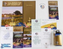 2002 Ryder Cup The Belfry Collection (10) - incl The Programme, Gala Dinner Menus and Champagne