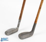 2x Alloy Metal Headed Putters - Mills Standard Golf Co 'New Mills Ray Model' and Imperial Golf Co '