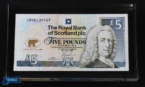 Jack Nicklaus Royal Bank of Scotland £5 Commemorative Bank Note Desk Paper Weight - issued to