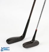 2x Interesting and Early Composite Steel Shafted Putters - 