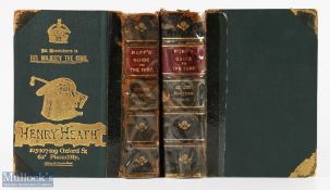 1902-03 Ruff's Guide to the Turf spring editions, both quarter leather bound with tape repairs to